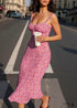 Bohemian Ruffled Small Floral Print dress